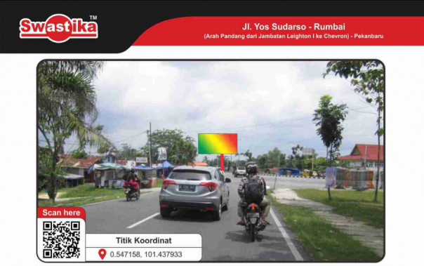 Sewa Reklame Riau Murah di Jalan Yos Sudarso Rumbai
