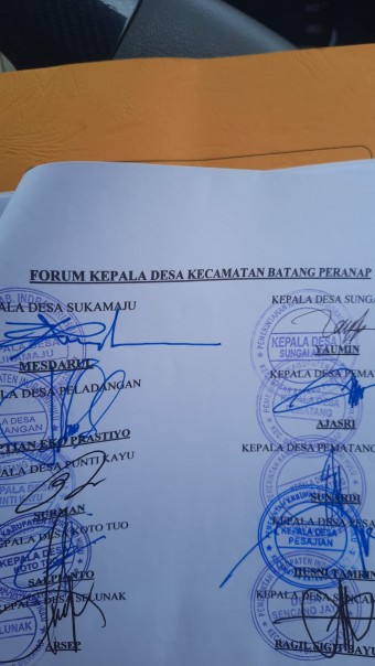 Diajak Bersilahturahmi dan Audience Ditolak, Forum Kades Lapor PT ARC ke Bupati